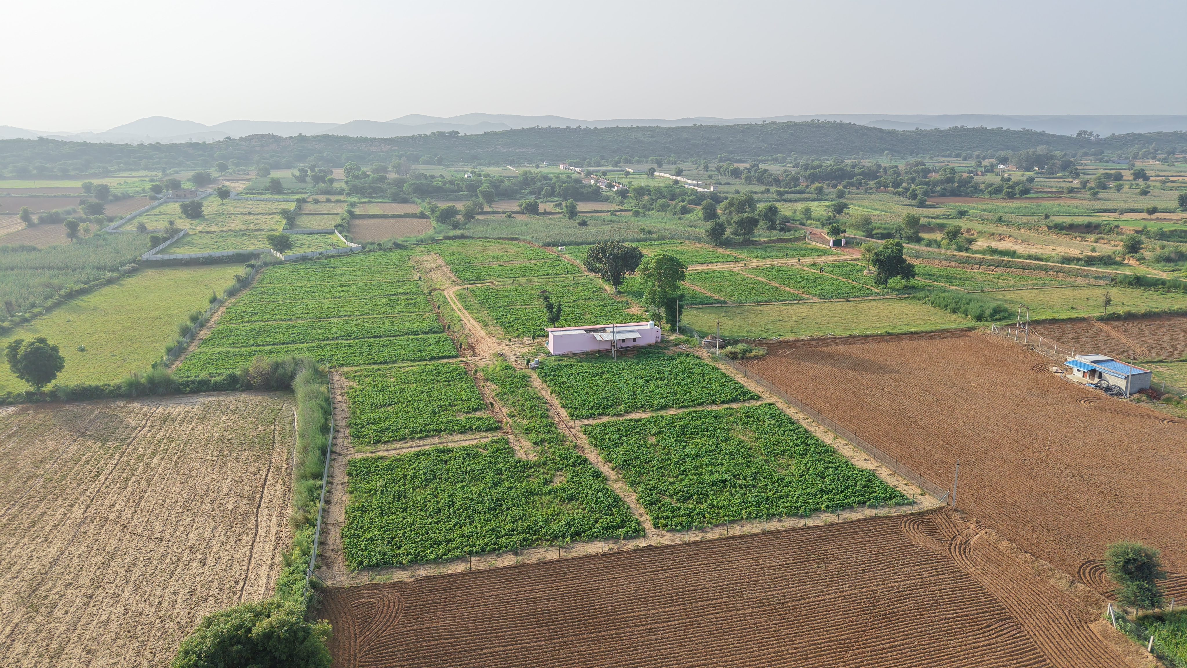 vyom-regency-real-estate-team-showing-chhatarpur-farms-project-to-clients